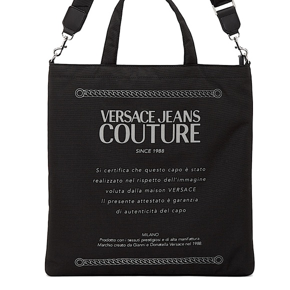 Versace Jeans Etichetta Print Tote Bag - Picture 2 of 12